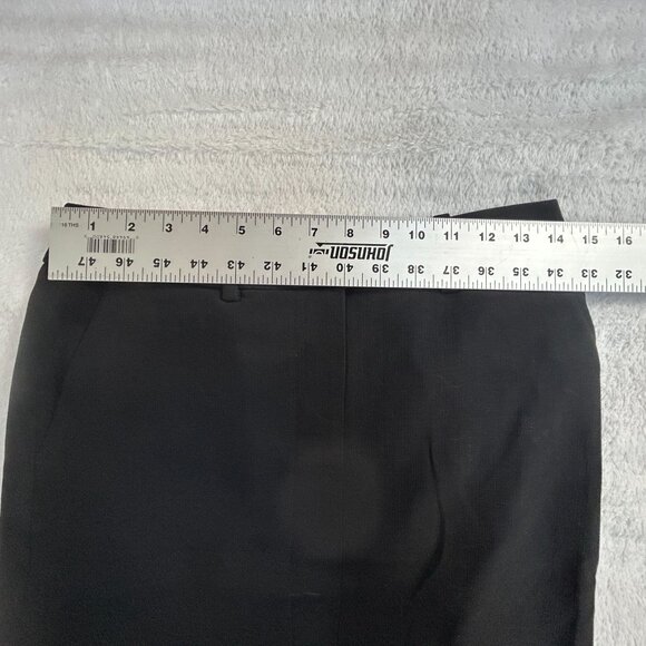 Brooks Brothers Petite Womens Black Wool Silk Blend Pencil Skirt Size 6P Stretch - Picture 5 of 8